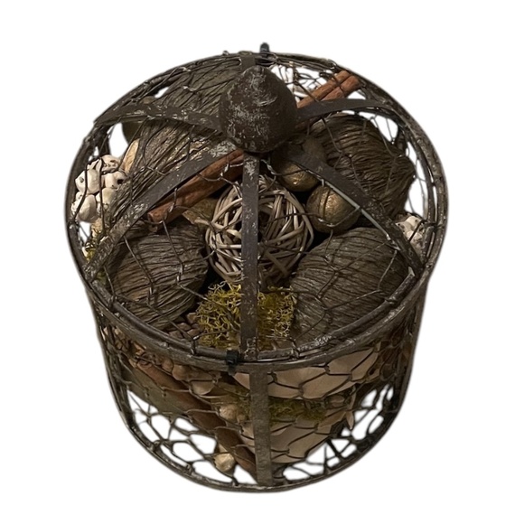 Chicken Wire Decorative Potpourri Filled Bird Cage - Picture 3 of 9